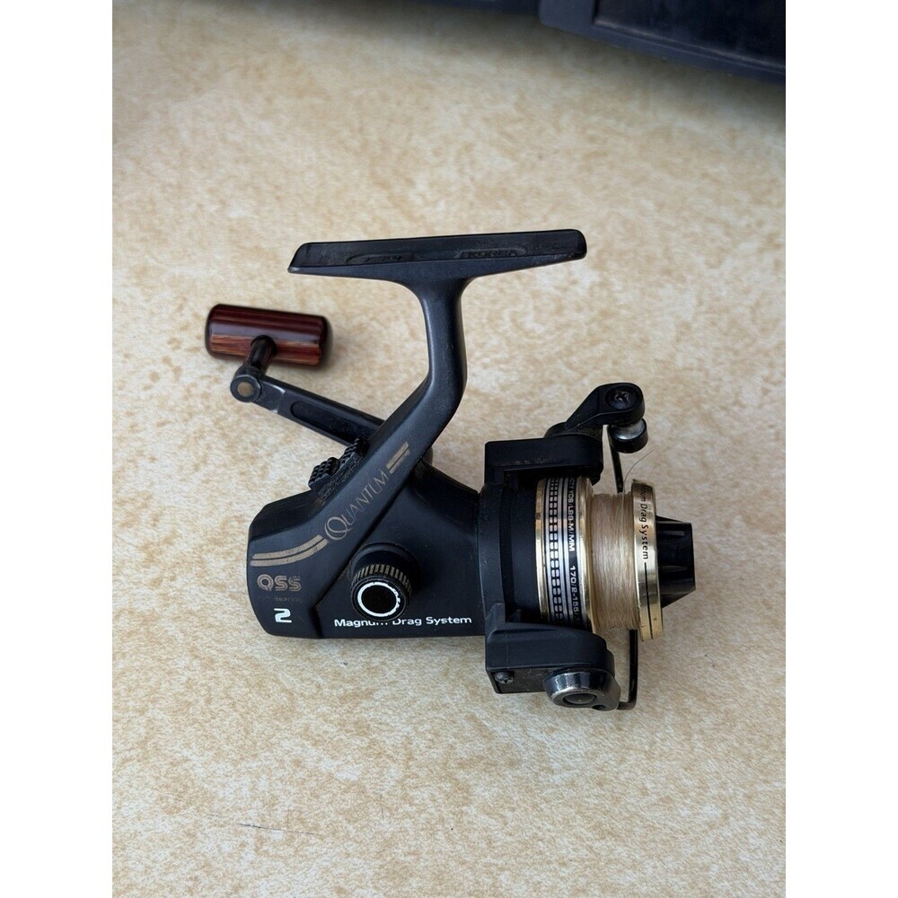 Vintage Quantum QSS 2 Spinning Reel Magnum Drag System Black/Gold Works